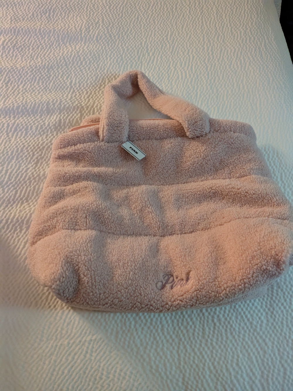 PINK Victoria's Secret Blush Sherpa Tote